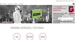Desktop Screenshot of grimm-aerosol.com